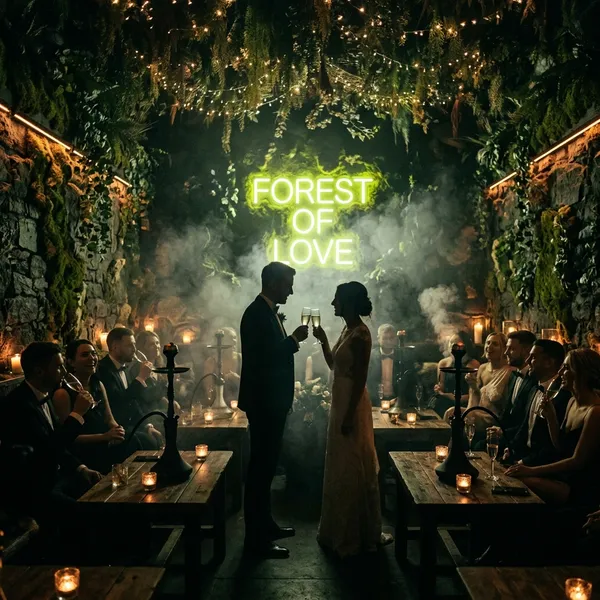Rincón de Shisha de lujo en Boda